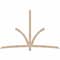 Ekena Millwork Davenport Smooth Timber Gable Bracket, Douglas Fir, 96"W x 64"H x 1 1/2"D x 3 1/2"F, 16/12 Pitch GBW096X64X0204DAV00SDF - alternate 1